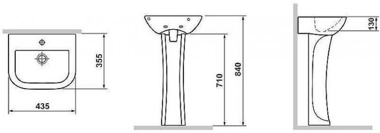 Раковина Laguraty 44 3210 F детская Белая Раковина Laguraty 44 3210 F детская Белая