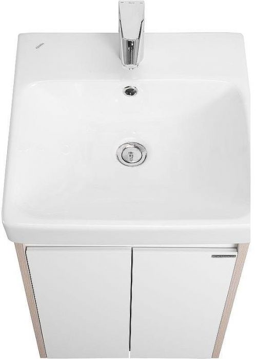 Тумба под раковину Aquaton Сканди Doors 45 1A278701SDB20 Белый глянец Дуб верона