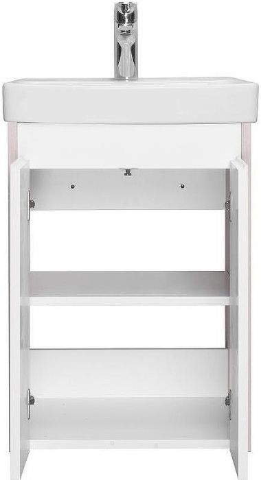 Тумба под раковину Aquaton Сканди Doors 45 1A278701SDB20 Белый глянец Дуб верона