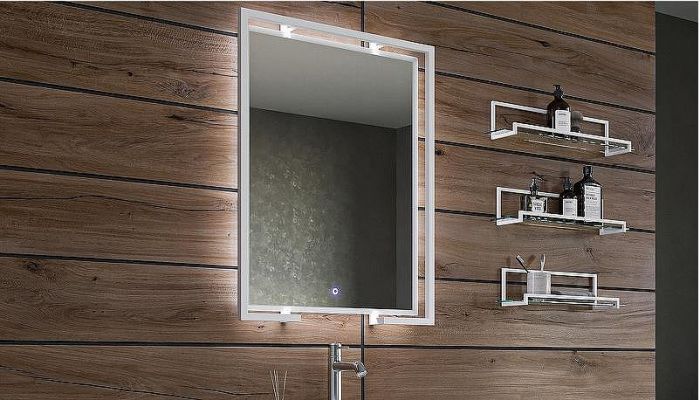 Зеркало Velvex Gelou 60 zkGEL.60-21 с подсветкой и с сенсорным выключателем