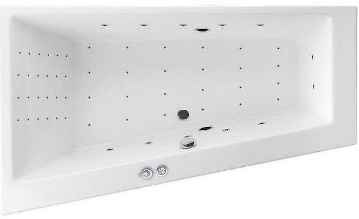 Акриловая ванна Excellent Sfera 170x100 L WAEX.SFL17.NANO.CR с гидромассажем