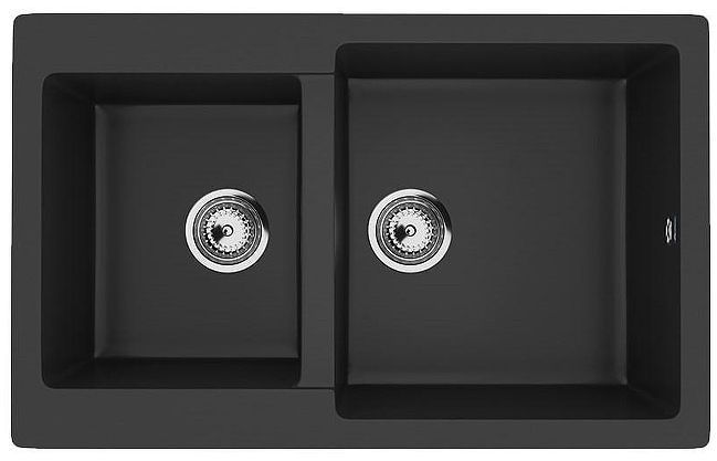 Кухонная мойка Ulgran Classic U-505-344 Ультра-черная