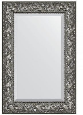 Зеркало Evoform Exclusive 89х59 BY 3416 с фацетом в багетной раме - Византия серебро 99