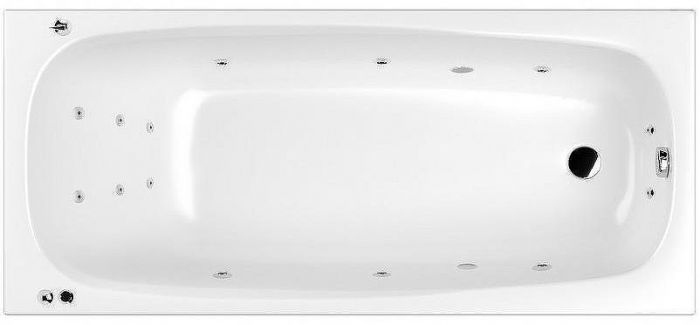 Акриловая ванна Whitecross Layla Slim 180x80 0122.180080.100.SMART.CR с гидромассажем