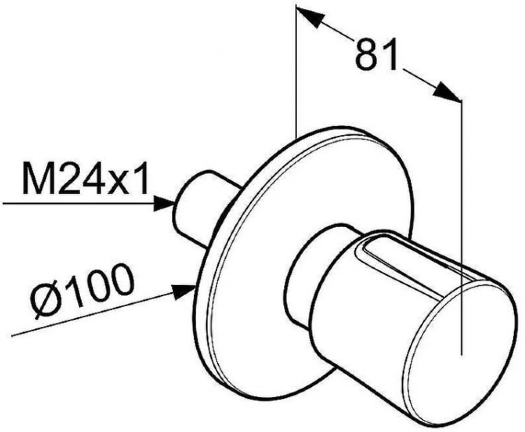 Запорный вентиль Kludi Balance 528158775 Черный Хром Запорный вентиль Kludi Balance 528158775 Черный Хром