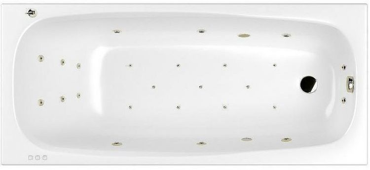 Акриловая ванна Whitecross Layla 180x80 0102.180080.100.ULTRA.BR с гидромассажем