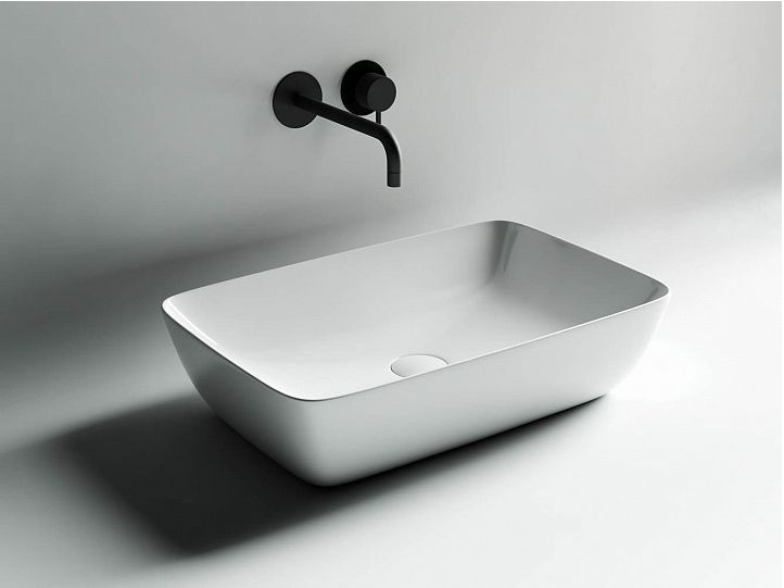 Умывальник чаша CERAMICANOVA FORM накладная прямоугольная CN2003 Умывальник чаша CERAMICANOVA FORM накладная прямоугольная CN2003