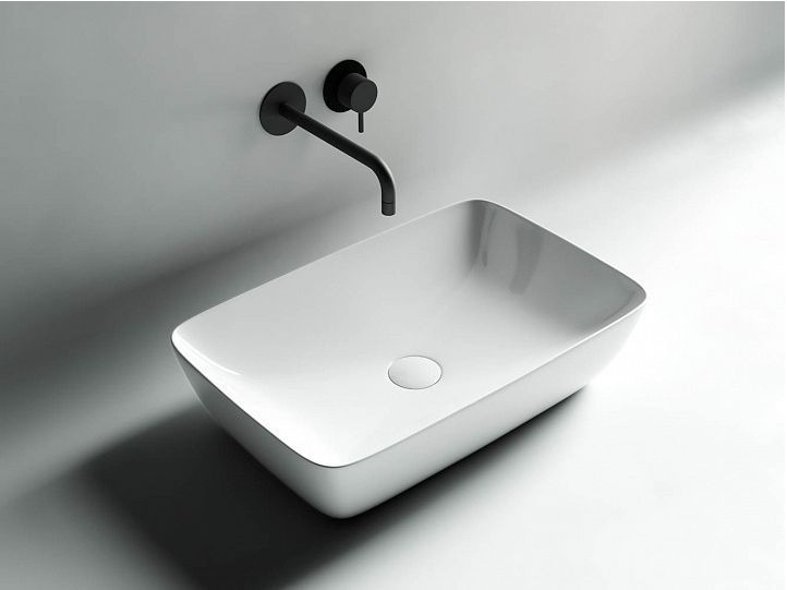 Умывальник чаша CERAMICANOVA FORM накладная прямоугольная CN2003 Умывальник чаша CERAMICANOVA FORM накладная прямоугольная CN2003