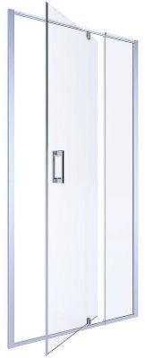 Душевая дверь Alex Baitler 120 AB71C120 профиль Сатин стекло прозрачное