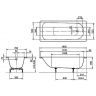 Стальная ванна Kaldewei Eurowa 311 160x70 119712030001 без отверстий под ручки