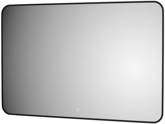 Зеркало Defesto Aura 120х80 DF 2970SH с подсветкой 38W-4500K/Сенсорный выключатель/Нейтральный белый свет/Черная рама