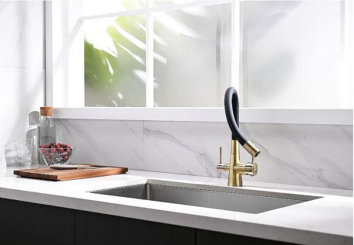 Смеситель для кухни Lemark Comfort LM3075B Бронза Черный