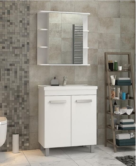 Тумба под раковину Vigo Nova 70 tn.NOV.MIR.70.2D Белая