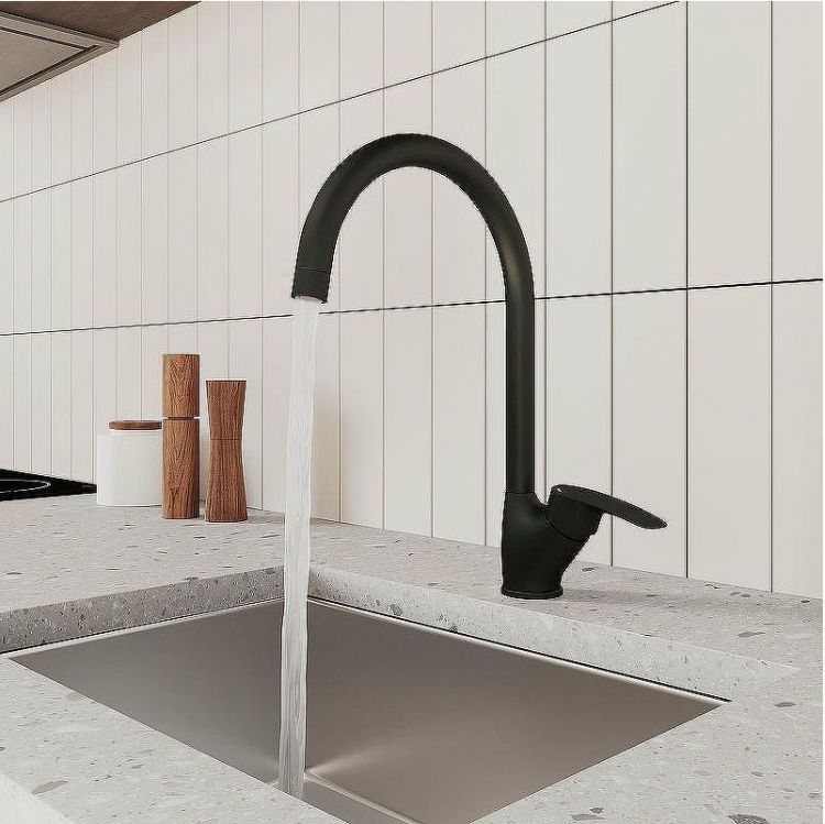 Смеситель для кухни Milardo Rora RORBL0JM05 Черный матовый Смеситель для кухни Milardo Rora RORBL0JM05 Черный матовый