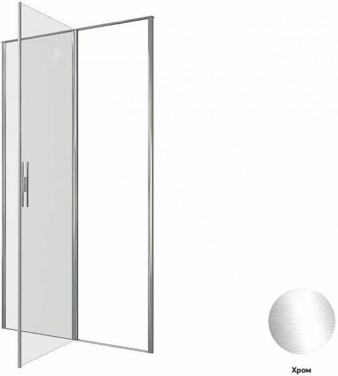 Душевая дверь Allen Brau Priority 120 3.31031.00 профиль Хром стекло прозрачное