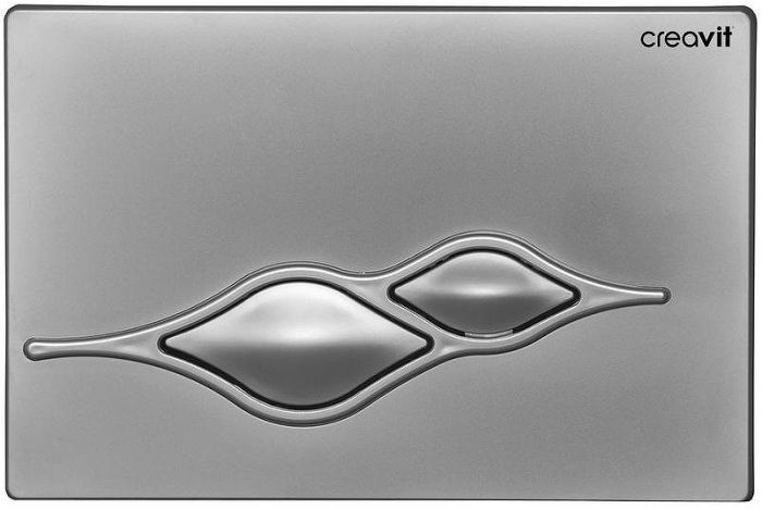 Клавиша смыва Creavit Ufo GP1002.00 Серая матовая