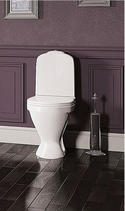 Унитаз компакт Sanita Luxe Classic DM WC.CC/Classic/2-DM/WHT.G/S1 с бачком и сиденьем Микролифт