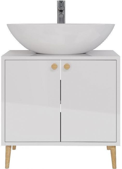 Тумба под раковину Dreja Luno 60 99.2001 Белый глянец