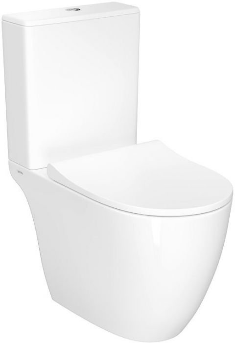 Унитаз компакт Vitra Sento Rim-ex open back 9830B003-7204 с бачком и сиденьем Микролифт