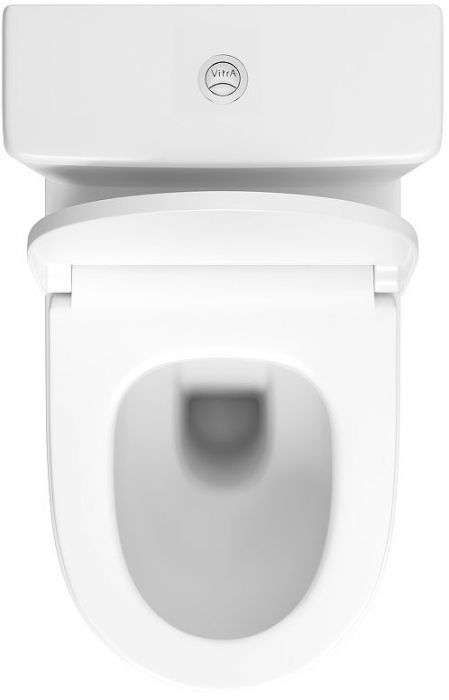 Унитаз компакт Vitra Sento Rim-ex open back 9830B003-7204 с бачком и сиденьем Микролифт