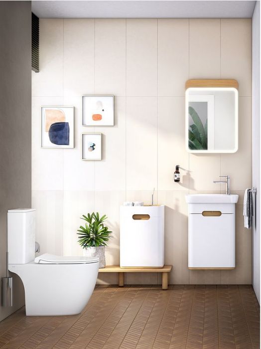 Унитаз компакт Vitra Sento Rim-ex open back 9830B003-7204 с бачком и сиденьем Микролифт