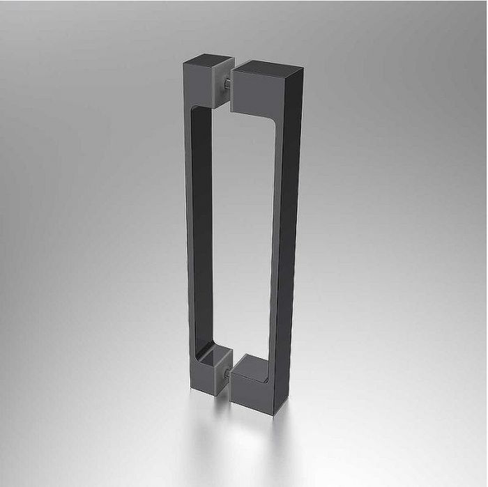 Душевая дверь Vincea Alpha 80 VDP-3AL800CLGM профиль Вороненая сталь стекло прозрачное