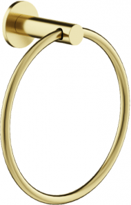 Полотенцедержатель SANCOS Base, кольцо, брашированное золото, PVD покрытие, SC9029BG