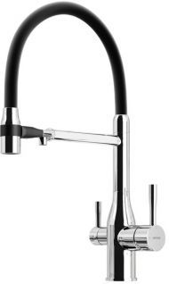 Смеситель для кухни Sancos Garda с гибким изливом, цвет хром/черный, SC4009CH Смеситель для кухни Sancos Garda с гибким изливом, цвет хром/черный, SC4009CH