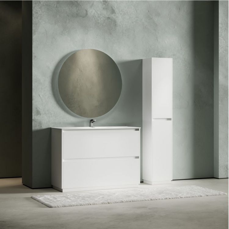 Тумба напольная под раковину SANCOS Libra Floor, белый глянец 1190х450х840 мм, LB120F-1W