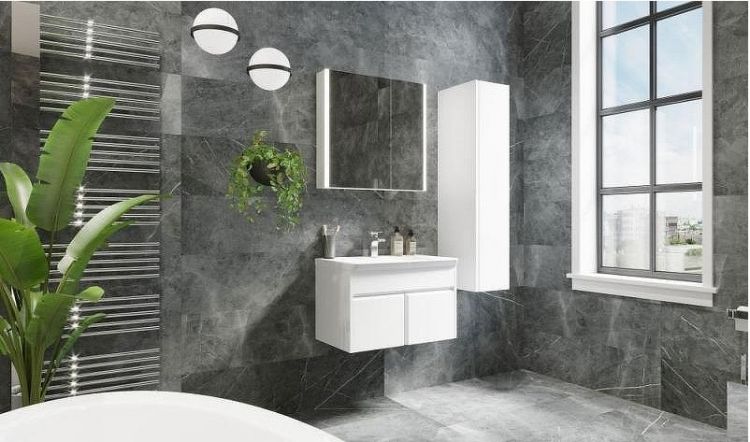 Зеркальный шкаф Roca Up 60 ZRU9303025 R с подсветкой Белый глянец