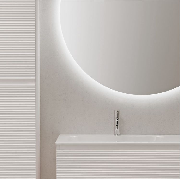 Тумба подвесная SANCOS под раковину левая Folk, Bianco 995х445х500, FL100LW