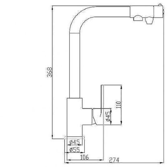 Смеситель для кухни ZorG Steel Hammer SH572CR Хром