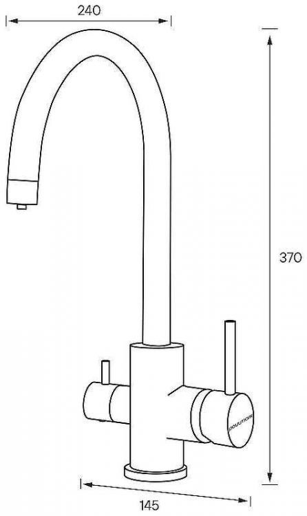 Смеситель для кухни Paulmark Essen Es213211-G Золото Смеситель для кухни Paulmark Essen Es213211-G Золото