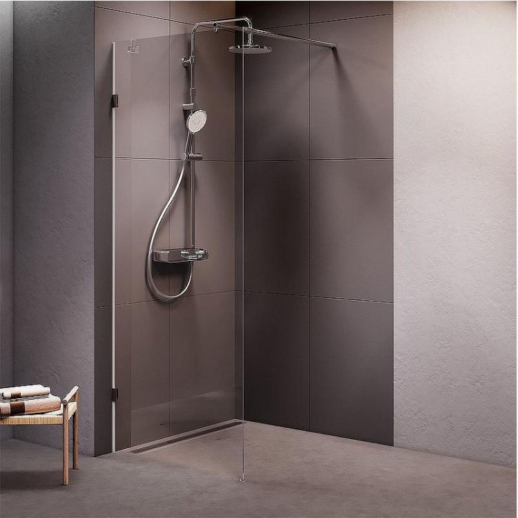 Душевая перегородка AM.PM X-Joy 80 W94UWI-80-F1-MTE профиль Хром матовый стекло прозрачное Душевая перегородка AM.PM X-Joy 80 W94UWI-80-F1-MTE профиль Хром матовый стекло прозрачное