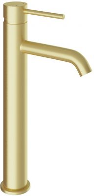 Смеситель для раковины L AQUEDUTO CANO,  шлифованное золото (CAN0350)