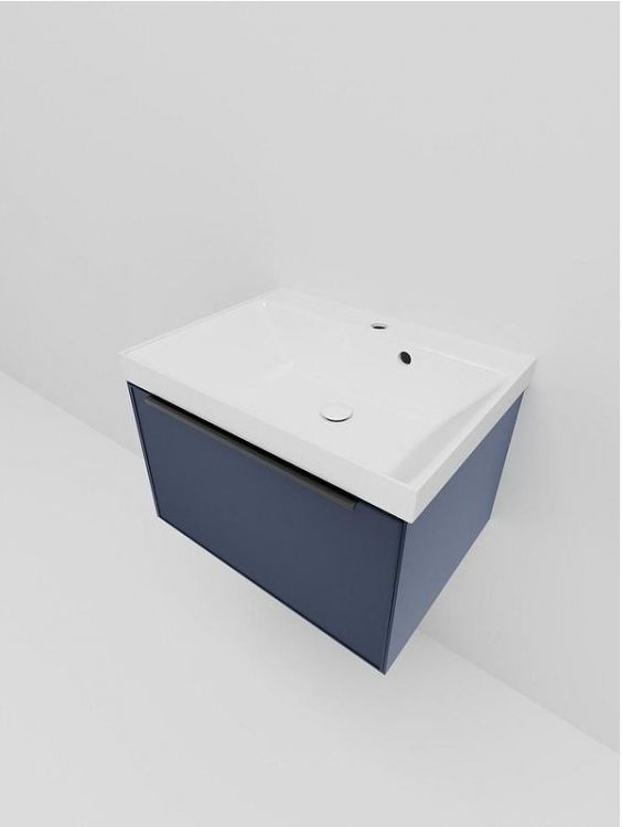 Тумба под раковину La Fenice Simpla 60 FNC-01-SIM-BG-60 подвесная Синяя матовая