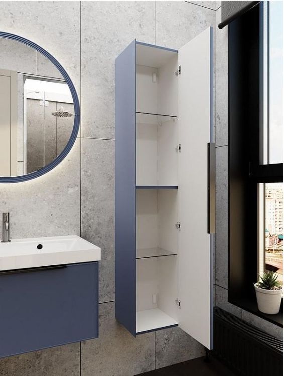 Тумба под раковину La Fenice Simpla 60 FNC-01-SIM-BG-60 подвесная Синяя матовая