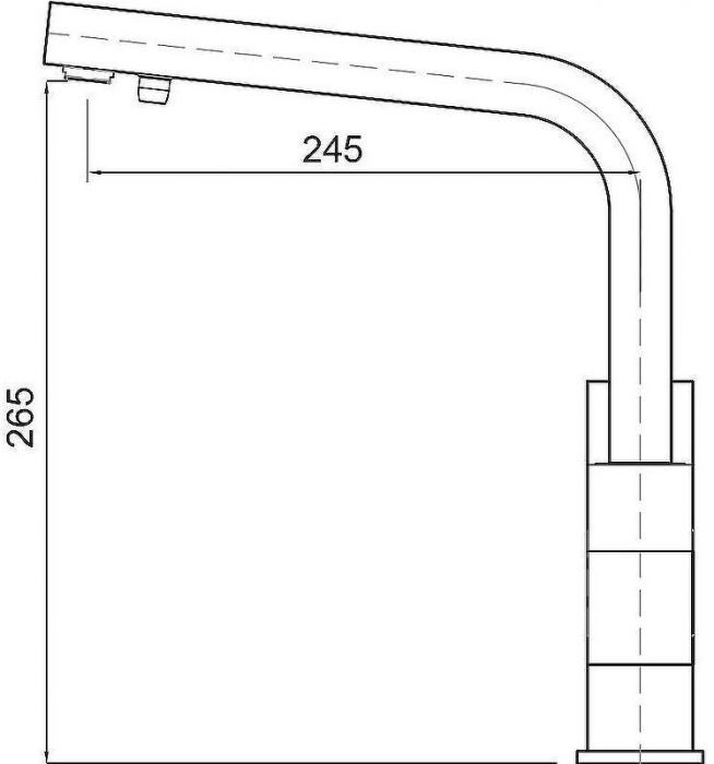 Смеситель для кухни Kaiser Sonat 34044-9 Черный матовый