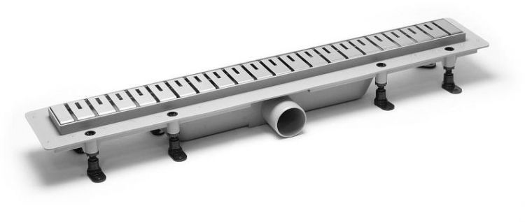 Душевой лоток PlastBrno Design 2 85 SZA2850 с решеткой Хром Душевой лоток PlastBrno Design 2 85 SZA2850 с решеткой Хром