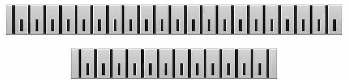Душевой лоток PlastBrno Design 2 85 SZA2850 с решеткой Хром