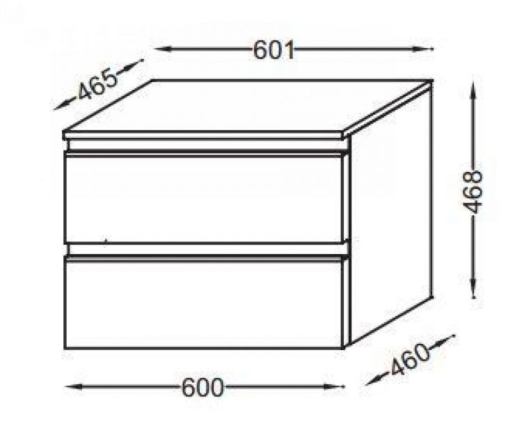 Комод Jacob Delafon Vox EB2060-RA-E16 ореховое дерево