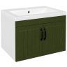 Тумба с раковиной DIWO Сочи 60 подвесная цвет Зеленый