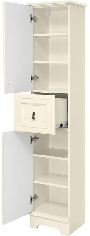 Шкаф пенал Misty Лувр 35 L П-Лвр04035-1014Л Слоновая кость