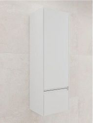 Шкаф пенал Style Line Лима 36 ЛС-00002346 подвесной цвет Белый матовый