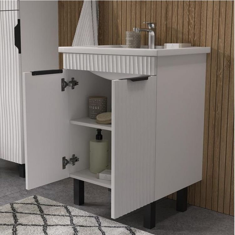 Тумба под раковину Volna Lotty 60 tnLOTTY60.2D-04 цвет Белый