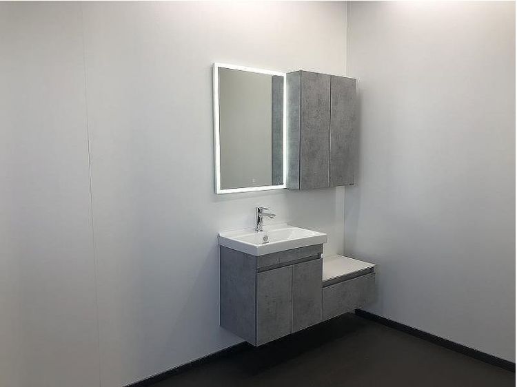 Подвесной шкаф Comforty Осло 60 00-00000837 Бетон светлый Подвесной шкаф Comforty Осло 60 00-00000837 Бетон светлый