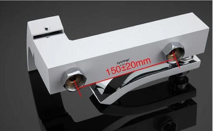 Смеситель для ванны Gappo G07 G3207-8 Белый Хром
