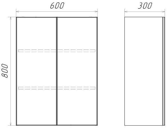 Подвесной шкаф Comforty 60 00-00017834 цвет Белый глянцевый