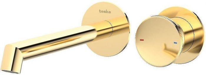 Смеситель для раковины Teska Arte E5507 Золото