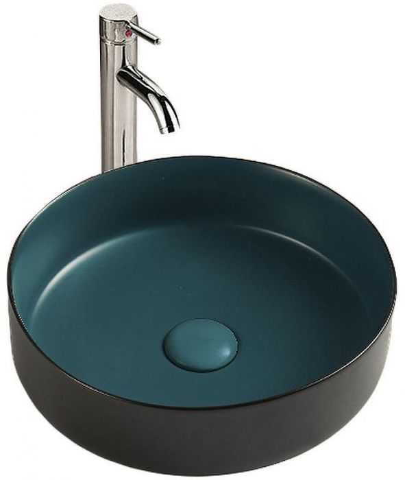 Раковина-чаша WeltWasser Elbach M3134 BBG 35 10000005599 Черная Зеленая